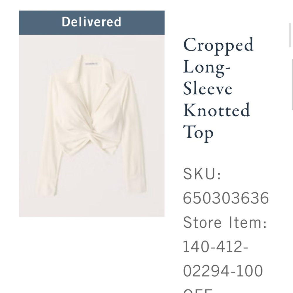 Abercrombie Crème top